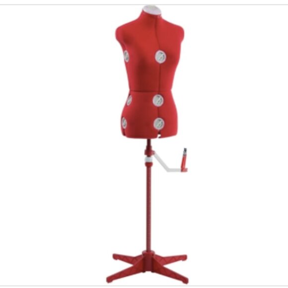 Singer Adjustable Dress Form, S/M Red - Picture 1 of 1